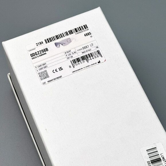 NEW D&G DG2298B 06/87 Light Grey Rimless Pillow Women Sunglasses - Picture 11 of 11